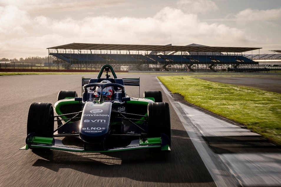 World’s first two-seater electric racing car reveals the battery power of the future