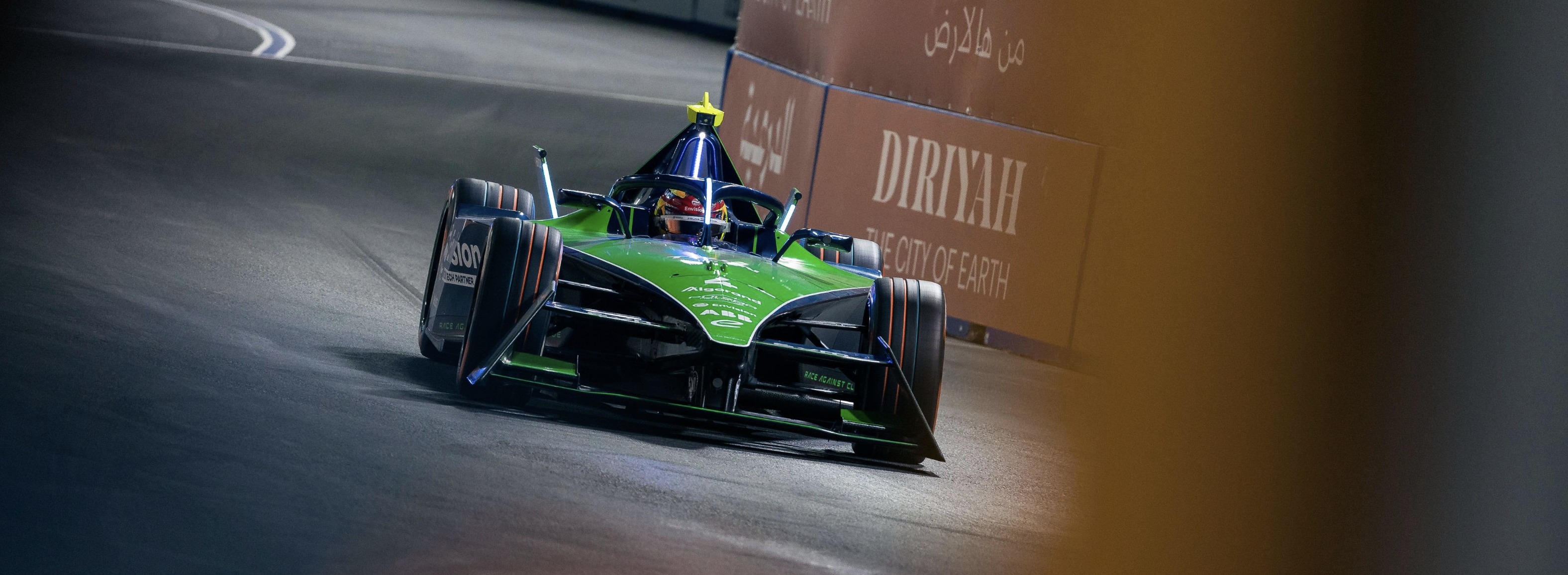 Envision Racing and Frijns bag point on the final lap in Saudi Arabia